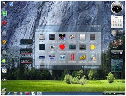 Гаджеты для боковой панели Windows 7