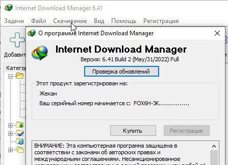 Internet Download Manager 6.41.2 + ключ (на русском)